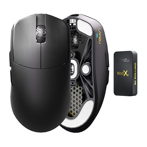 LAMZU Maya X 8Kレシーバー付属 超軽量 約47g ワイヤレスゲーミング