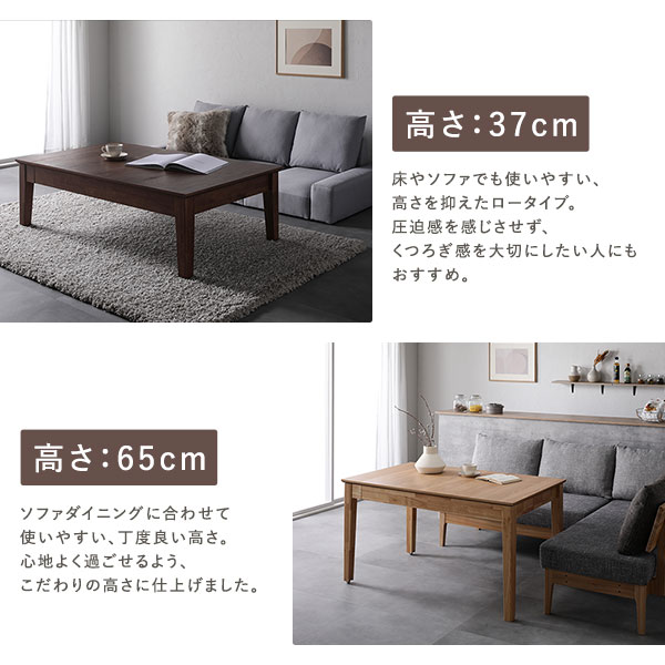楽天市場】エクステンションテーブル 高さ65cm ウォルナットブラウン