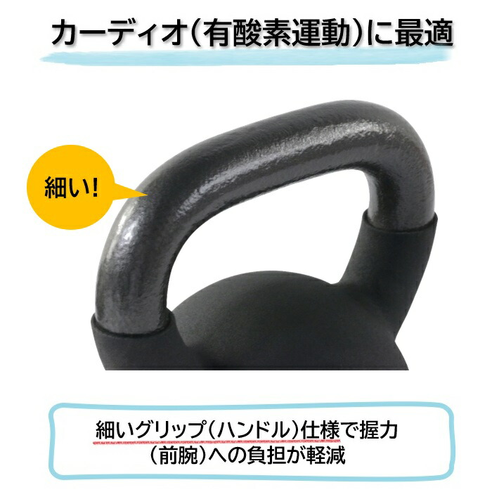 楽天市場】EZグリップケトルベル 4kg 6kg 8kg 10kg 12kg 14kg 16kg