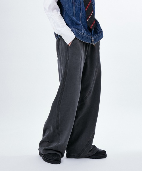 M TO R（ムウトアール） パンツ STITCH SWEAT WIDE PANTS レディース