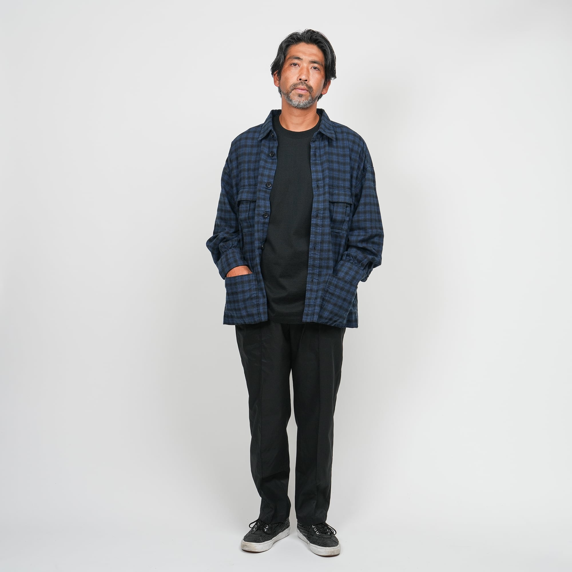 KAJA CHECK FLANNEL SHIRT JACKET | KAJA