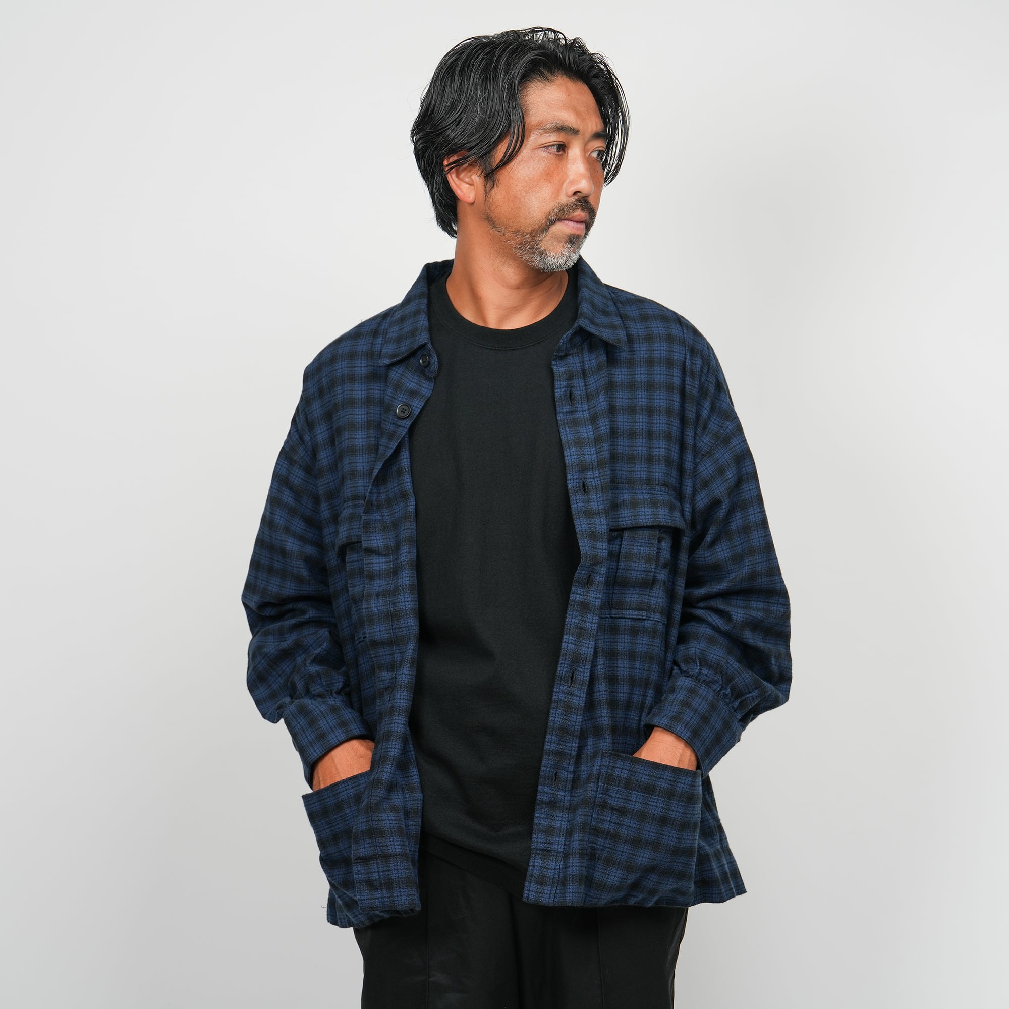 KAJA CHECK FLANNEL SHIRT JACKET | KAJA