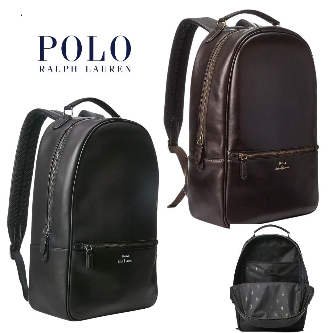 フルグレインレザー☆【ポロ ラルフローレン】本革 バックパック (POLO