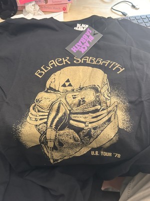 Black Sabbath T Shirt US Tour 78 Official Mens Avengers Iron Man