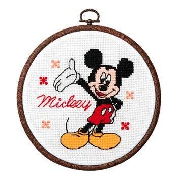 オリムパス 刺繍キット おしゃれフープ付 ミッキーマウス 7319