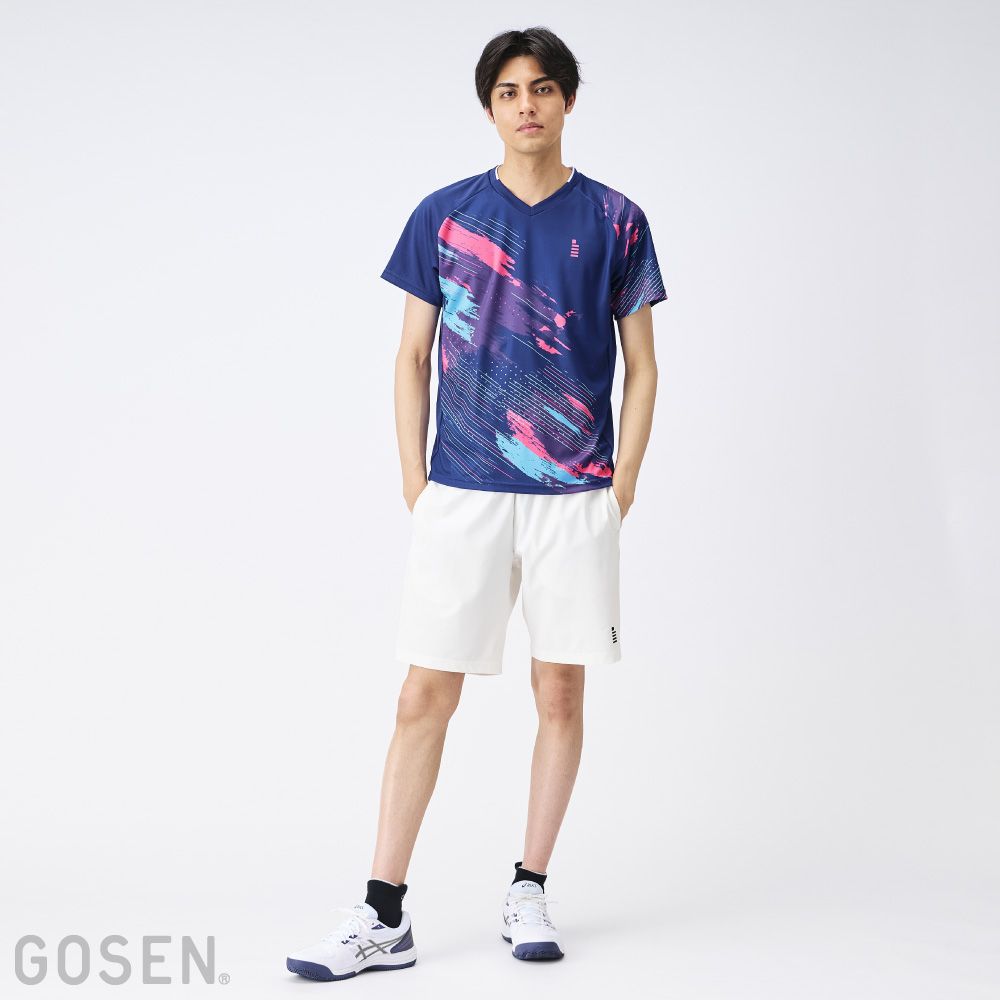 ゴーセン GOSEN テニスウェア ユニセックス ゲームシャツ T2440 2024FW