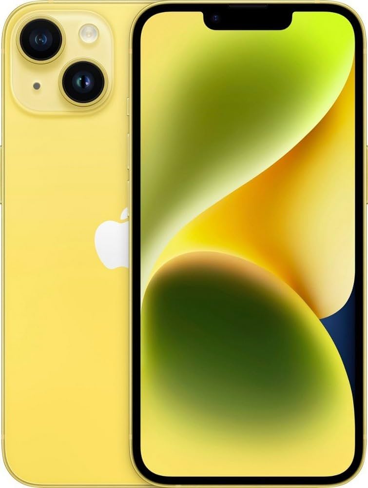 Amazon.com: Apple iPhone 14, 128GB, Yellow - Unlocked (Renewed