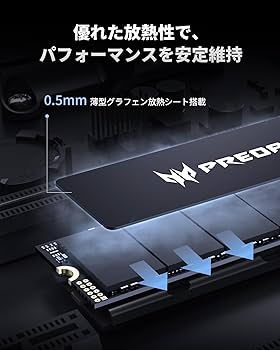 Amazon | Acer Predator M.2 SSD 2TB GM6 NVMe2.0 2280 PCIe Gen4×4 超