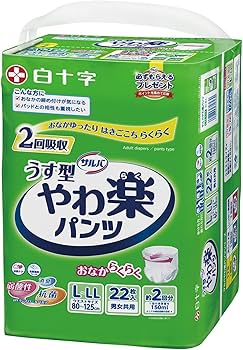 Amazon.co.jp: サルバ うす型 やわ楽パンツ L~LLサイズ 22枚入 【ADL