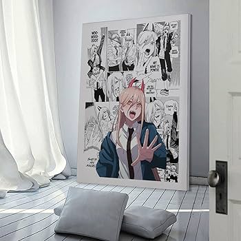 Amazon.co.jp: チェンソーマン コミックポスター - パワー キャンバス