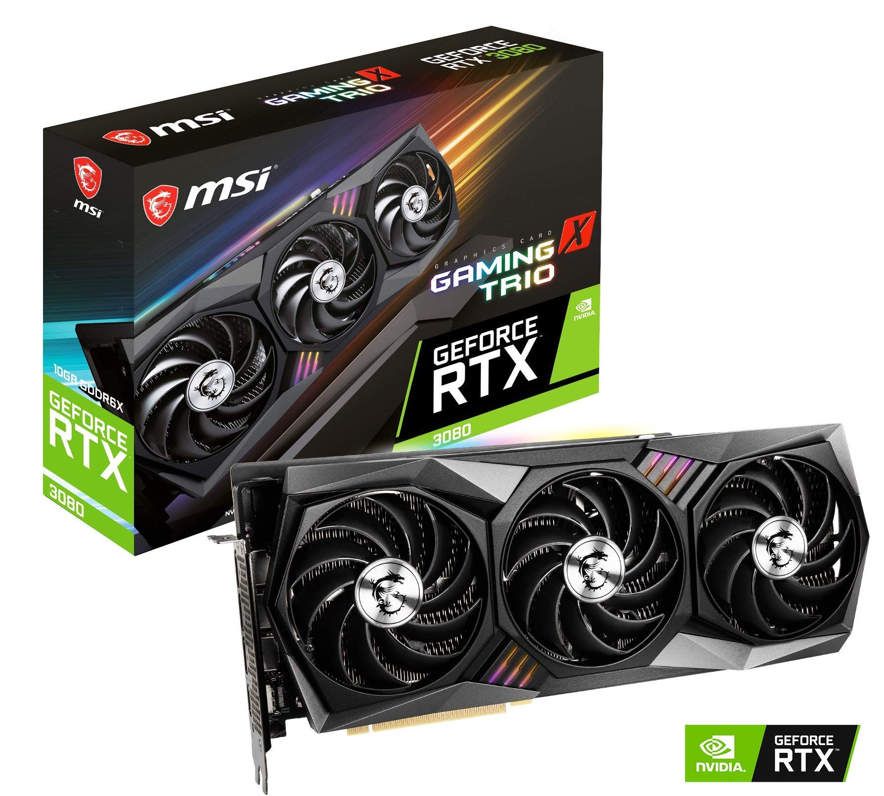 Amazon | MSI GeForce RTX 3080 GAMING X TRIO 10G グラフィックス