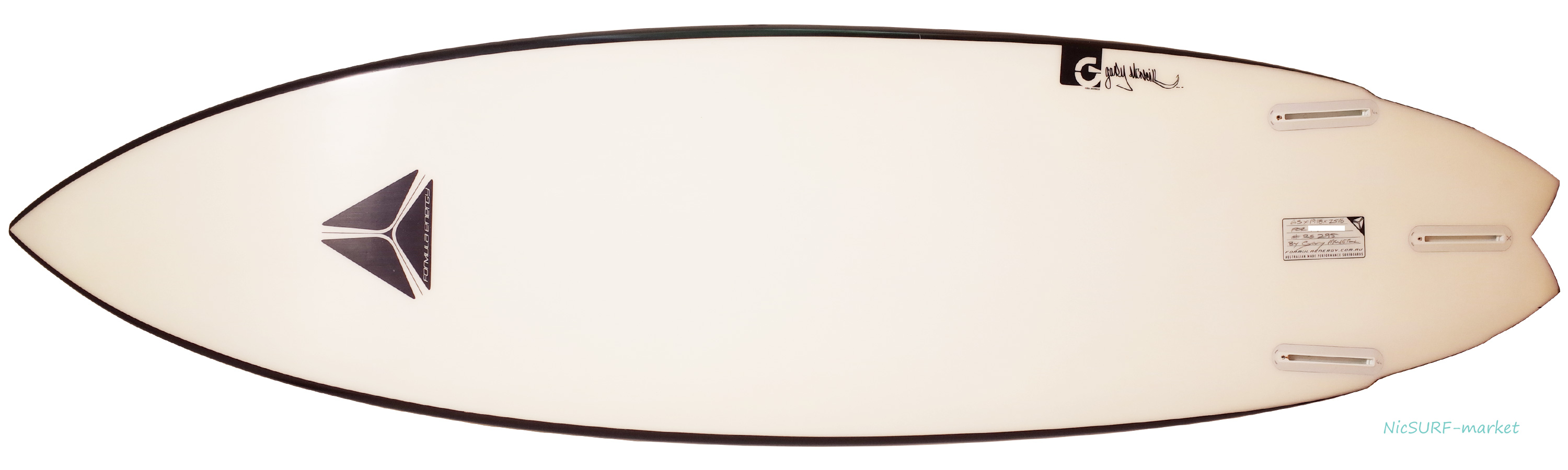 美品」FORMULA ENERGY サーフボード NEMO-ラスタモデル 中古ショート