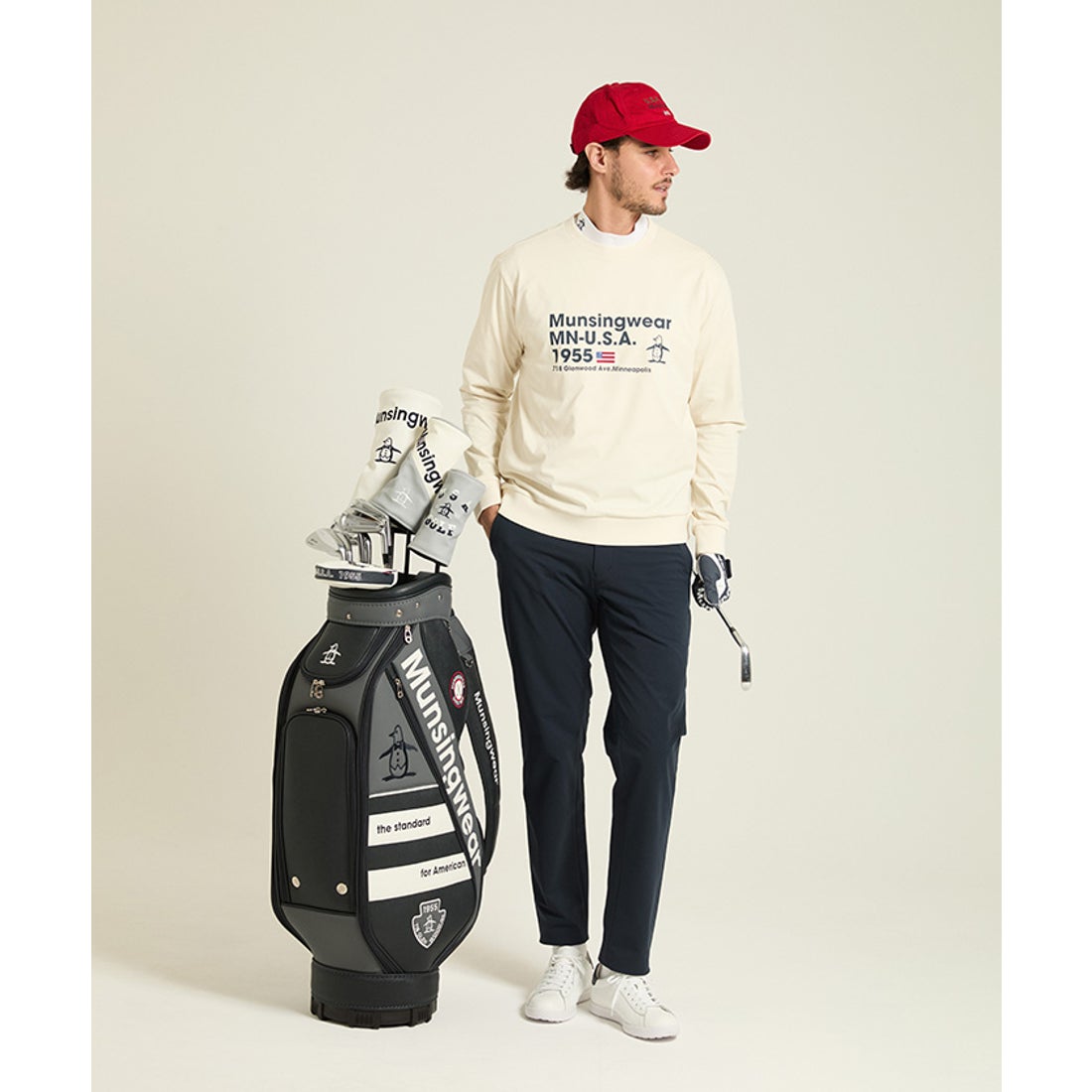 マンシングウェア MUNSINGWEAR キャディバッグ（9.5型） -デサント