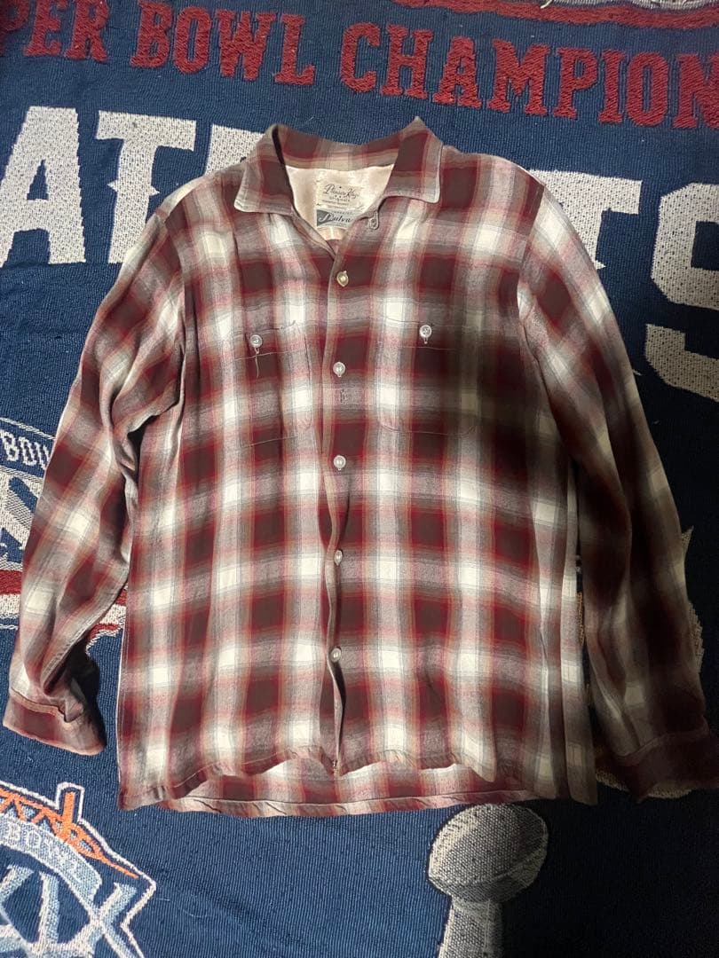 60s オンブレチェック　レーヨンシャツ TOWNCRAFT（タウンクラフト） 全2色 オンブレチェックシャツ レーヨン