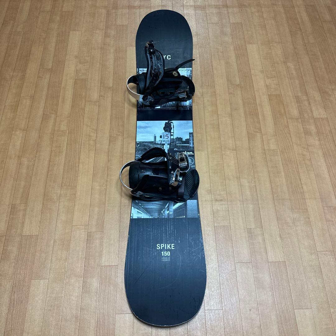 スノーボード　elan SPIKE 150 NYC スノーボード elan SPIKE 150 NYCデザイン - メルカリ