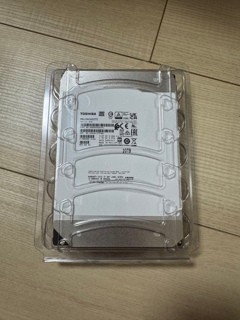 サイコロ東芝 3.5inch 20TB HD MG10ACA20TE 2台