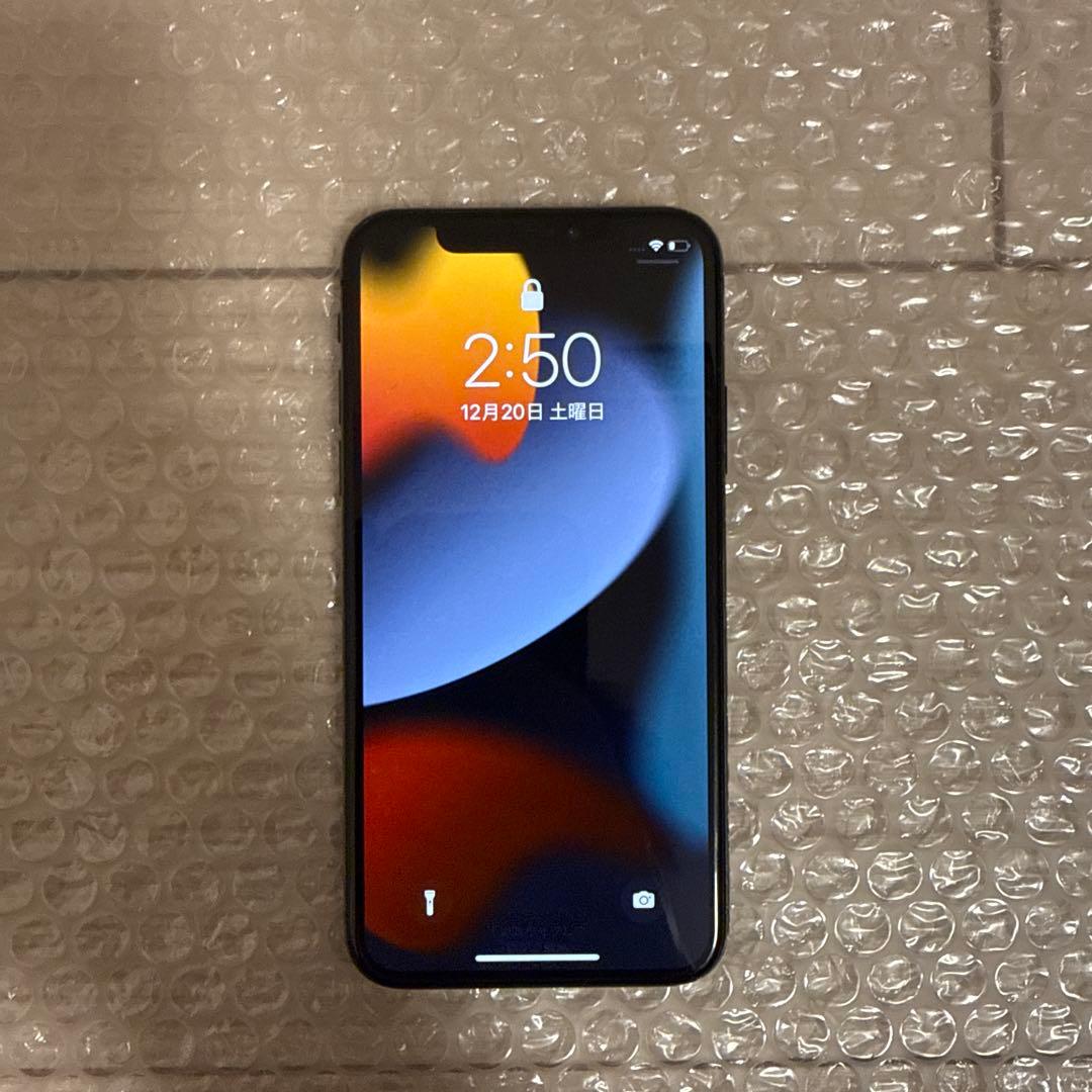 【背面割れあり】iPhoneX 256GB 背面割れありApple iPhone X 256GBシルバー 本体 箱付き 公式通販 em様専用