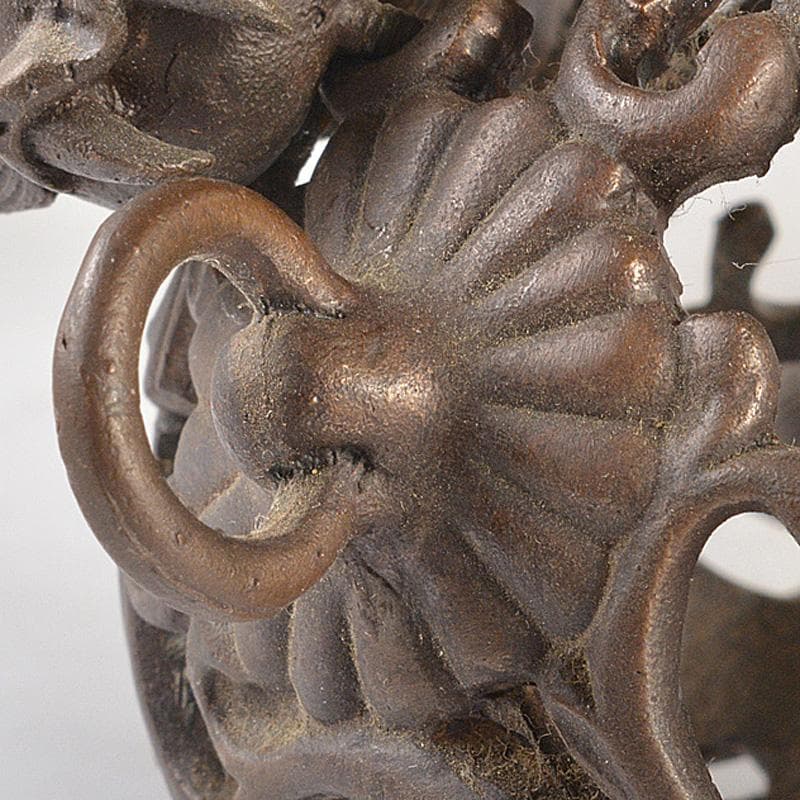 中国 古銅宣徳銅 玉乗り獅子 香炉 置物 Y R7427 - メルカリ