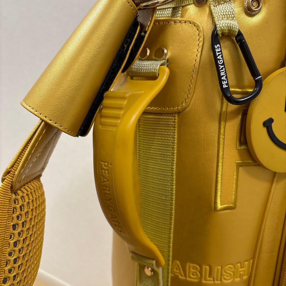 希少）パーリーゲイツ キャディバッグ ゴールド - メルカリ