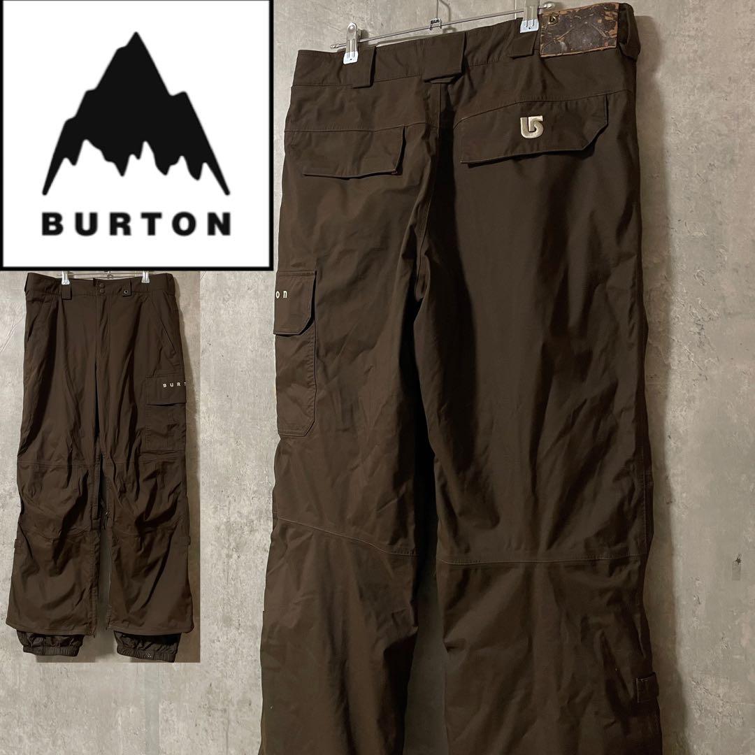 burtonバートンスキーパンツスノーボードウェアズボン下茶色ブラウン刺繍ロゴ BURTON (バートン) スノーボードウェア(パンツ) メンズ SIZE S