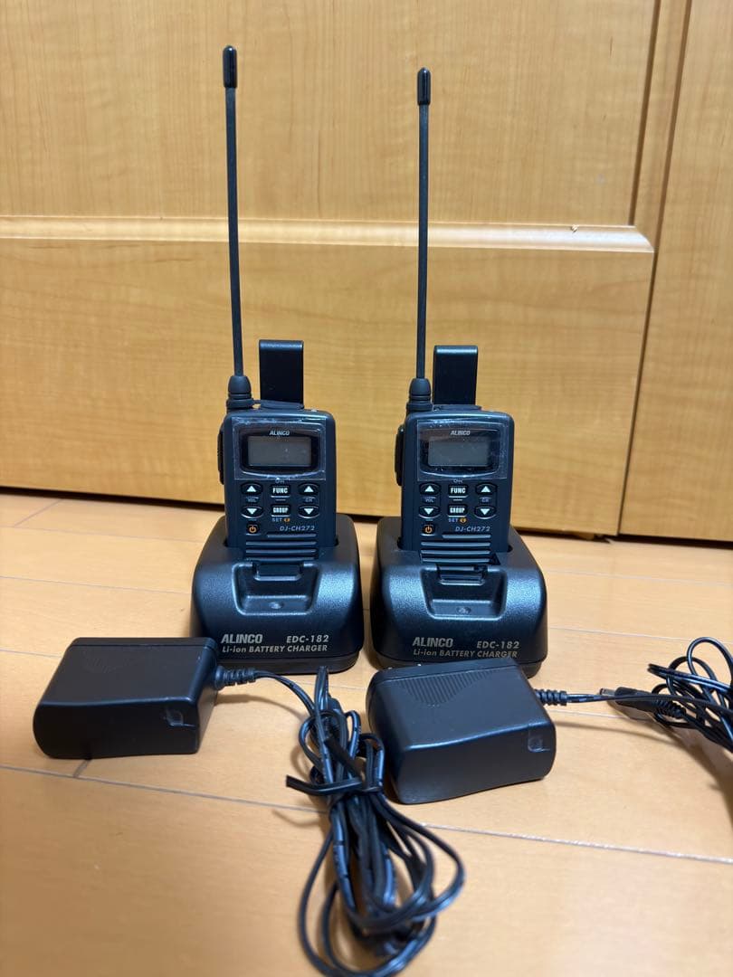 ほぼ新品【3台セット】アルインコ特定小電力トランシーバー DJ-CH272 楽天市場】【2/25 は全品ポイントアップ】トランシーバー 3台セット DJ