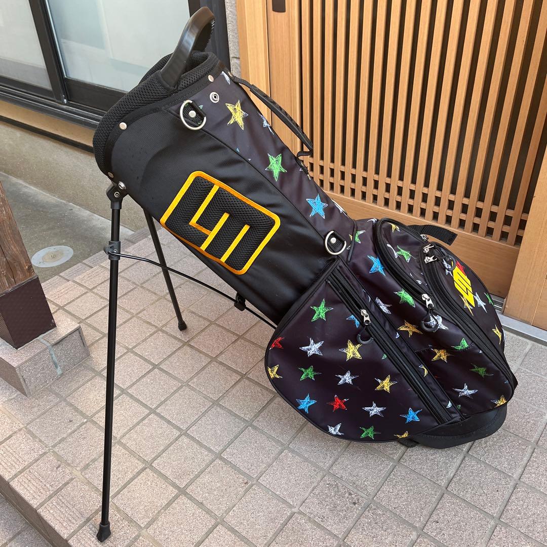 ラウドマウス　星柄　軽量スタンドゴルフバッグ ラウドマウス 超軽量 スタンド キャディバッグ 2.3kgs 8.5型 47インチ