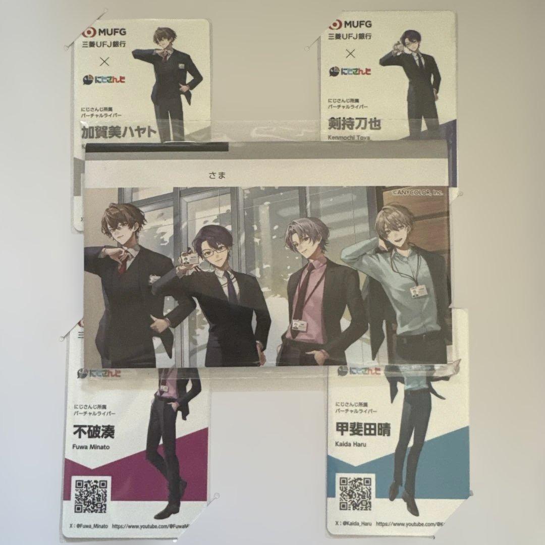 ROF-MAO 三菱 通帳風ノート 名刺風カード ROF-MAO 三菱UFJ銀行 通帳風ノート 名刺風カード ろふまお にじさんじ