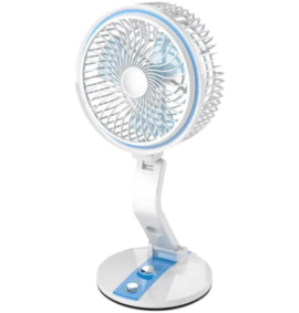 LR-2018 USB Rechargeable Folding Fan with LED Light