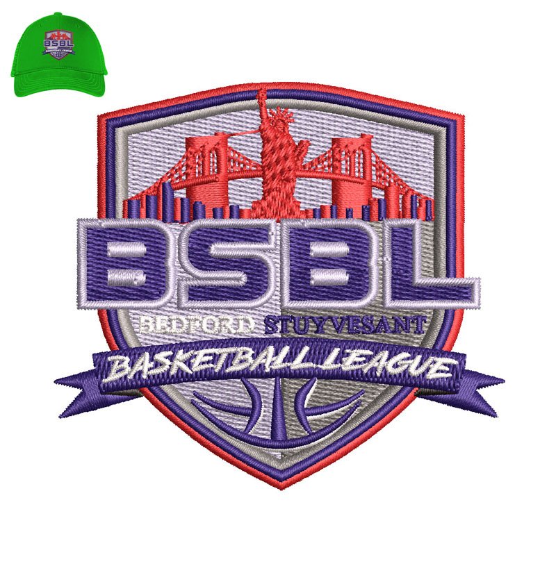 BSDL Basketball League Embroidery logo for Cap.