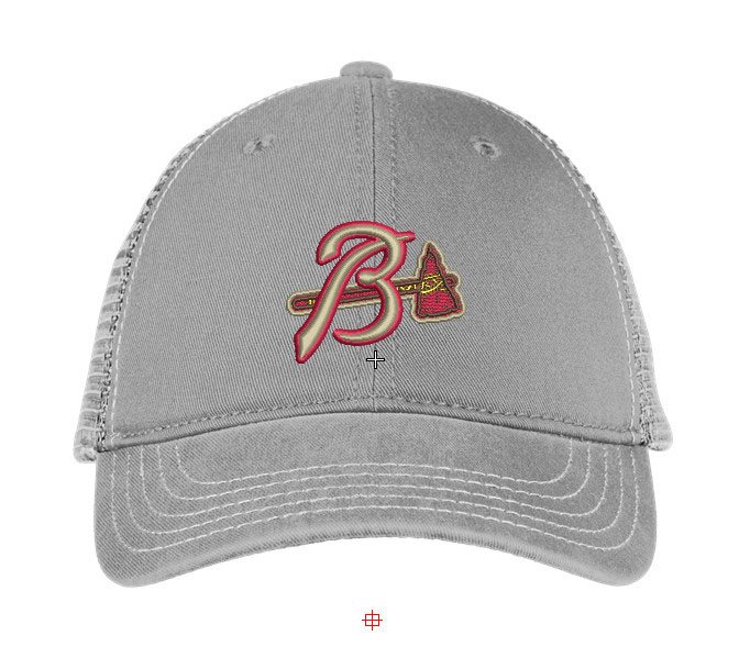 Baseball Braves 3d puff Embroidery logo for Cap. - Image 2