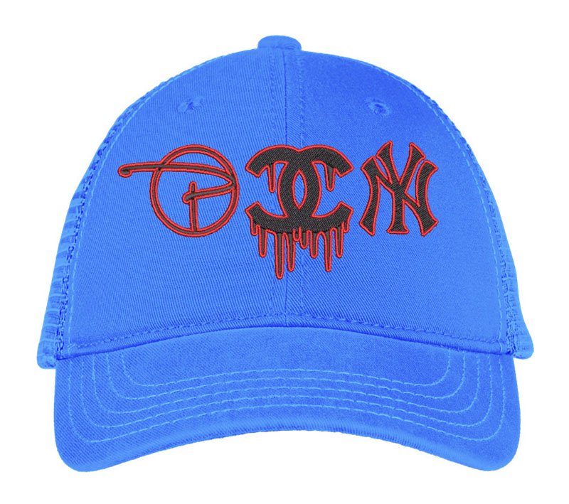 Chanel Drip Embroidery logo for Cap, - Image 2