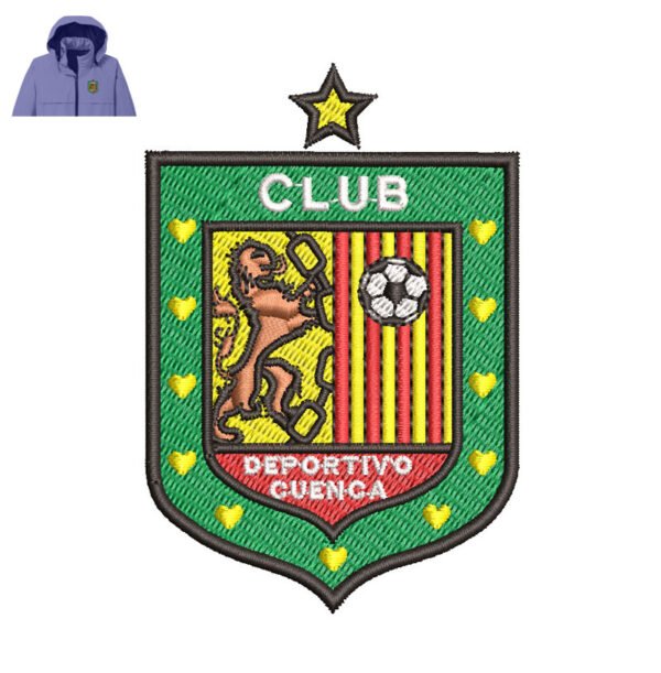Deportivo Cuenca Embroidery logo for Jacket.