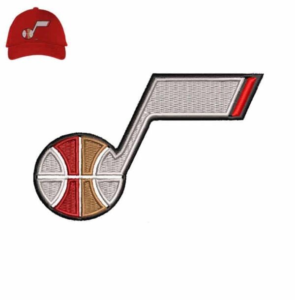 Basketball Music 3d puff Embroidery logo for Cap .