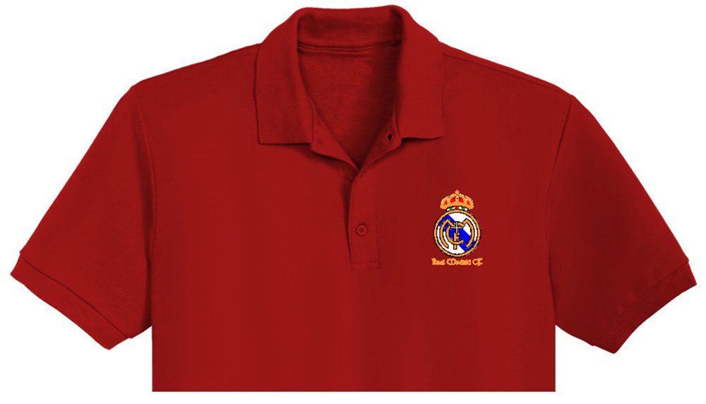 Real Madrid CF Embroidery Logo For polo Shirt. - Image 2