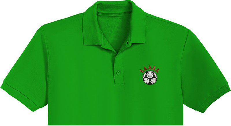 SAASS Ball Embroidery logo for Polo Shirt. - Image 2