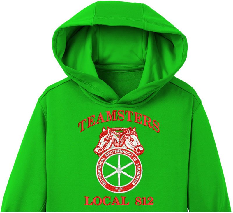 Teamsters Local Embroidery logo for Hoodie. - Image 2