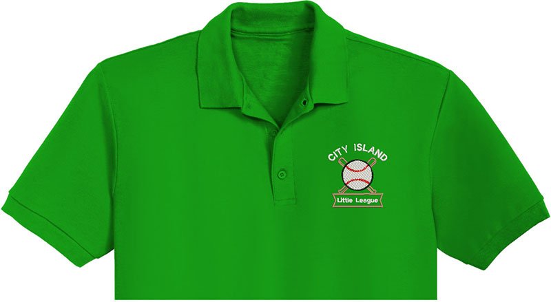 City Island Embroidery logo for Polo Shirt. - Image 2