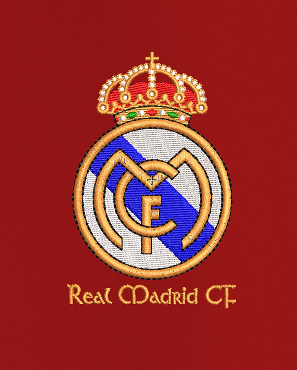 Real Madrid CF Embroidery Logo For polo Shirt. - Image 3