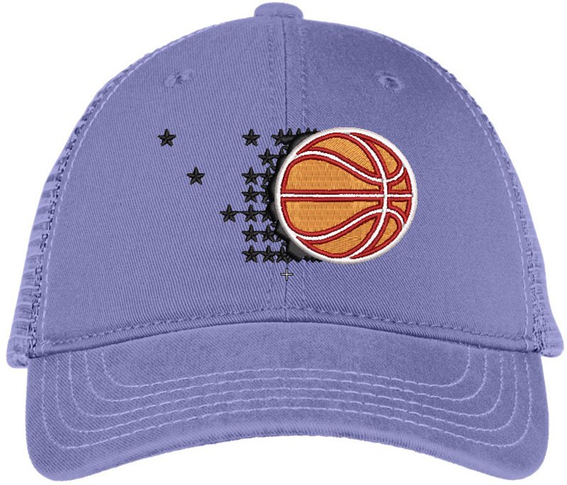 Basketball Star Embroidery logo for Cap. - Image 2