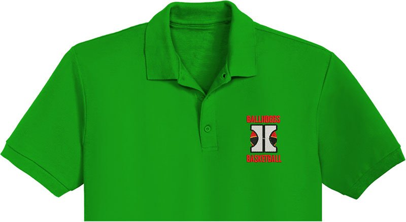 Ballhoggs Basketball Embroidery logo for Polo Shirt. - Image 2