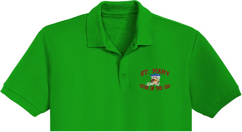 Mary Stat Embroidery logo for Polo Shirt. - Image 2