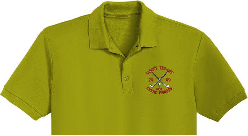 Cystic Fibrosis Embroidery logo for Polo Shirt. - Image 2