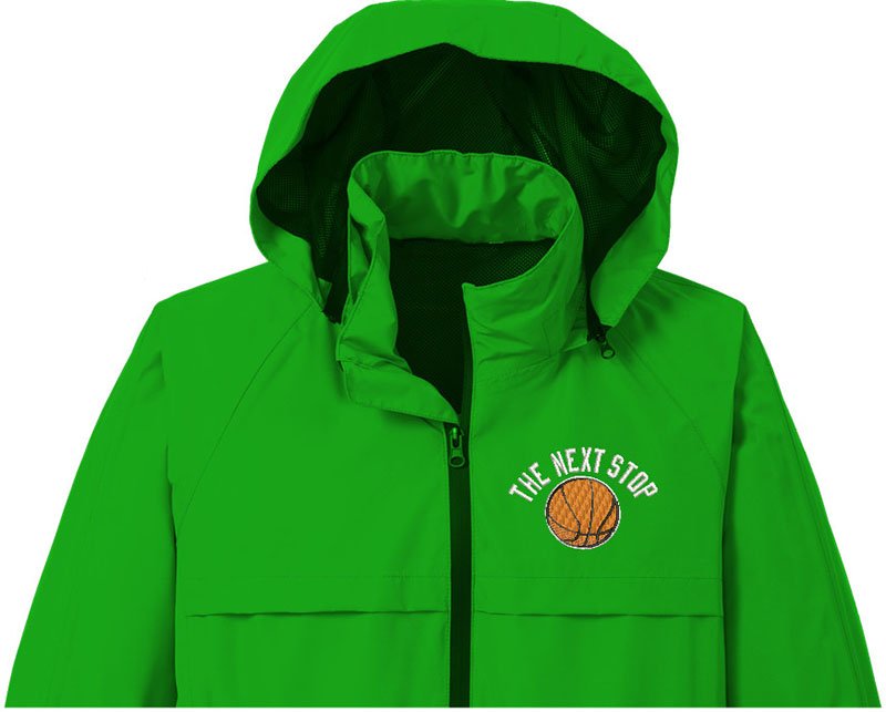 Basketball Embroidery logo for Polo Jacket. - Image 2
