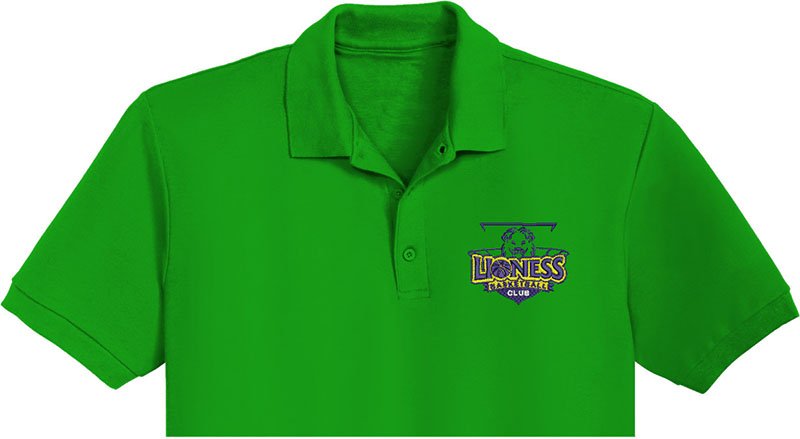 Lioness Basketball Embroidery logo for Polo Shirt. - Image 2
