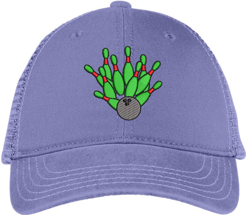 Bowling Ball Embroidery logo for Cap. - Image 2