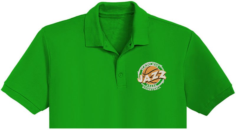 Harlem Jazz Embroidery logo for Polo Shirt. - Image 2