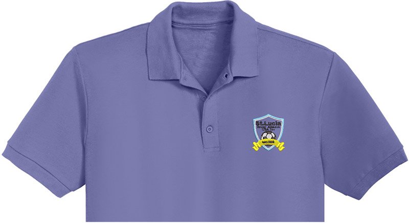 Lucia Soccer Embroidery logo for Polo Shirt. - Image 2