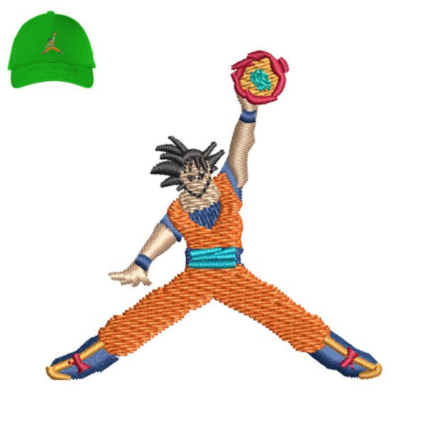 Super saiyan Ball Embroidery logo for Cap.