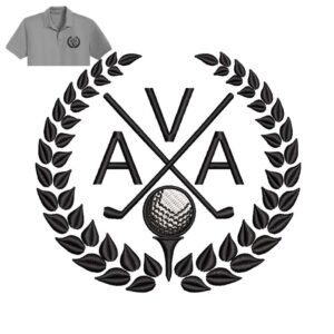 Golf Club Embroidery logo for Polo shirt.